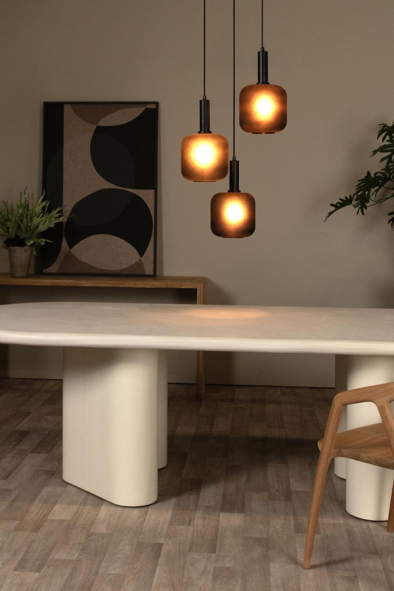 Lucide ELOISE - Závesné svietidlo - Ø 40 cm - 3xE27 - Čierna